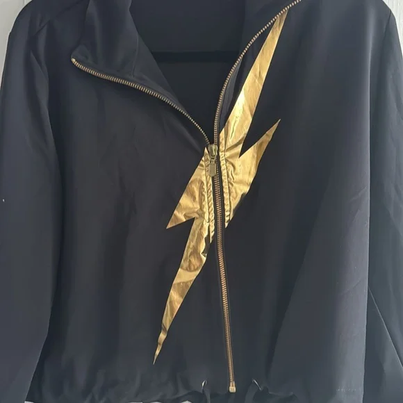 925 fit Strike A Pose Lightning Bolt Graphic-Print Jacket - Picture 4 of 4